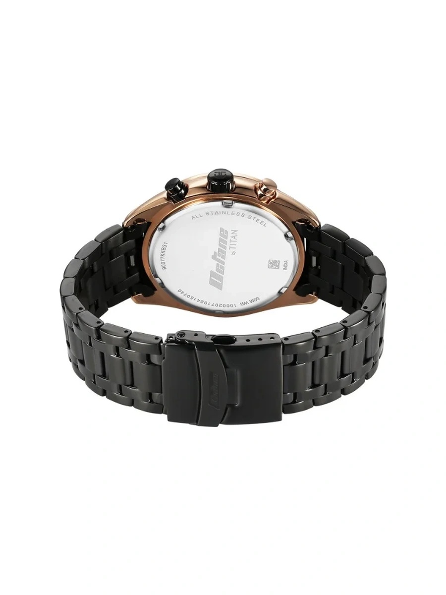 Octane Quartz Chronograph with Date Black Dial