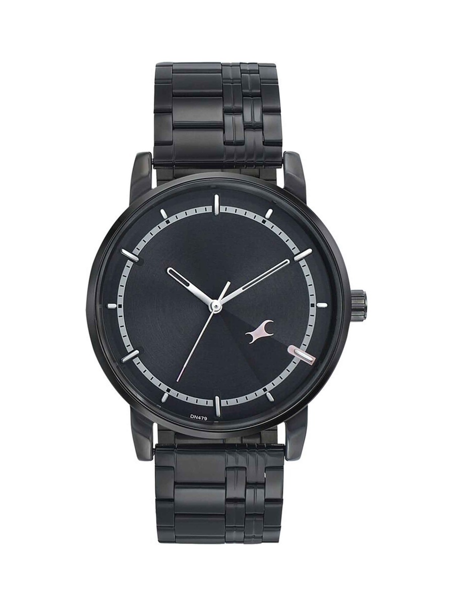 Stunners 3.0 Men Black Dial and Metal Strap, 5 ATM Water-Resistant