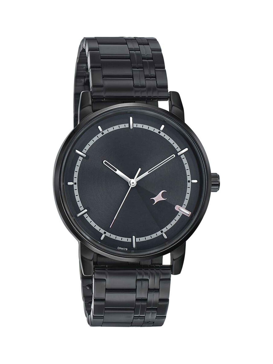 Stunners 3.0 Men Black Dial and Metal Strap, 5 ATM Water-Resistant
