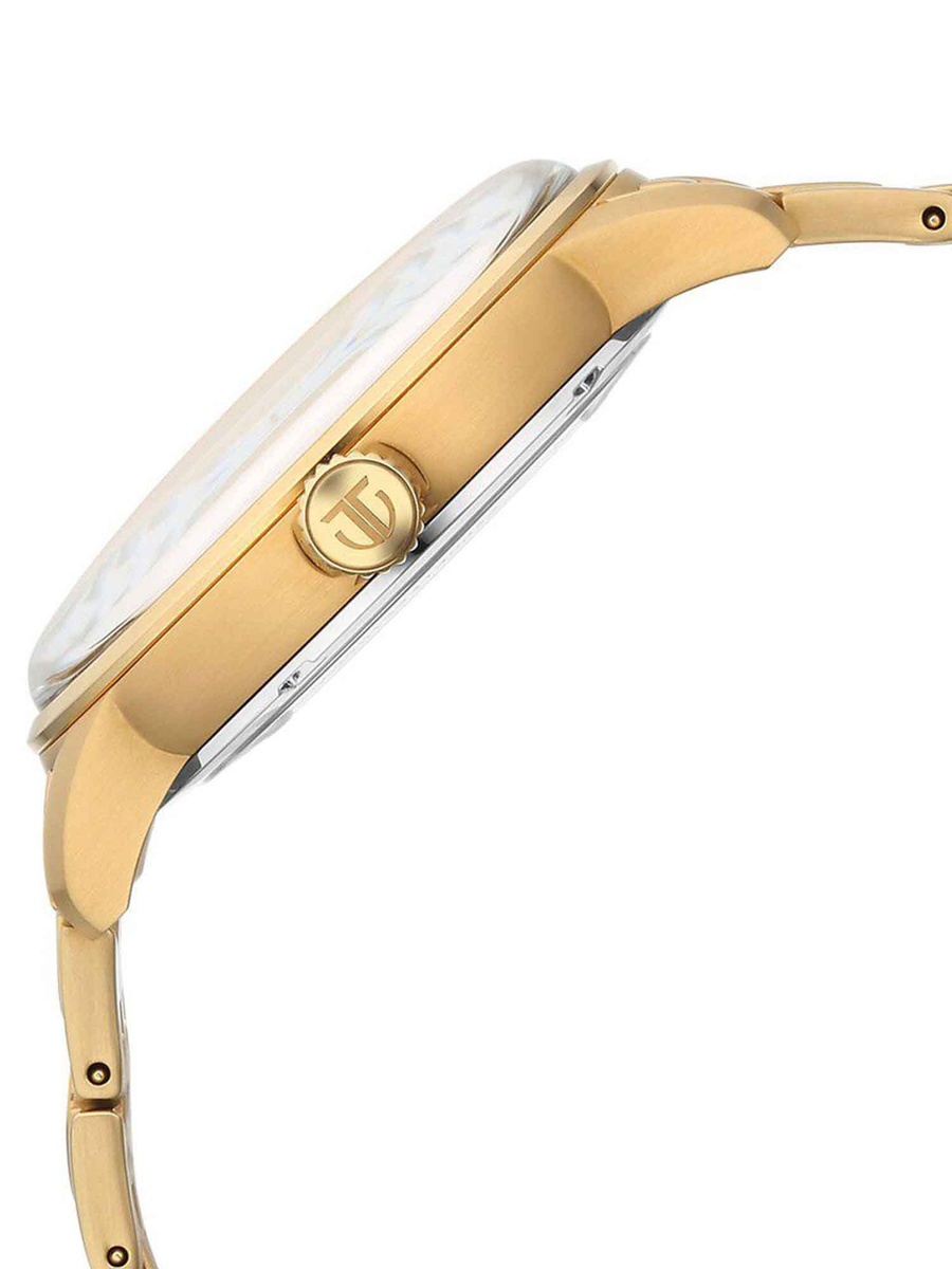 Golden Heart Skeletal Automatic Men with Stainless Steel Strap, 51mm, 21-Jewel Movement, 42-Hour Power Reserve