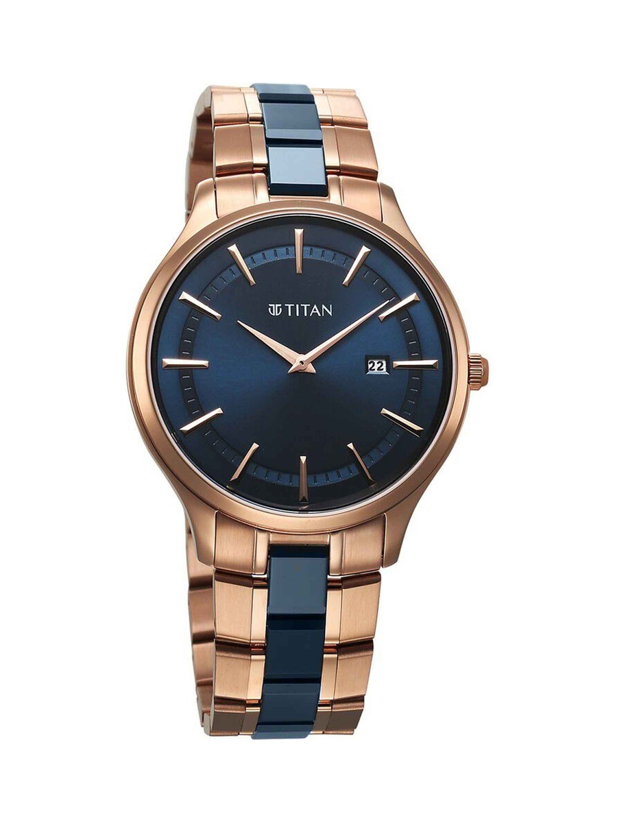 Slim Ceramic Fusion Men Watch with Stainless Steel Ceramic Strap, Quartz Movement, 30M Water Resistance