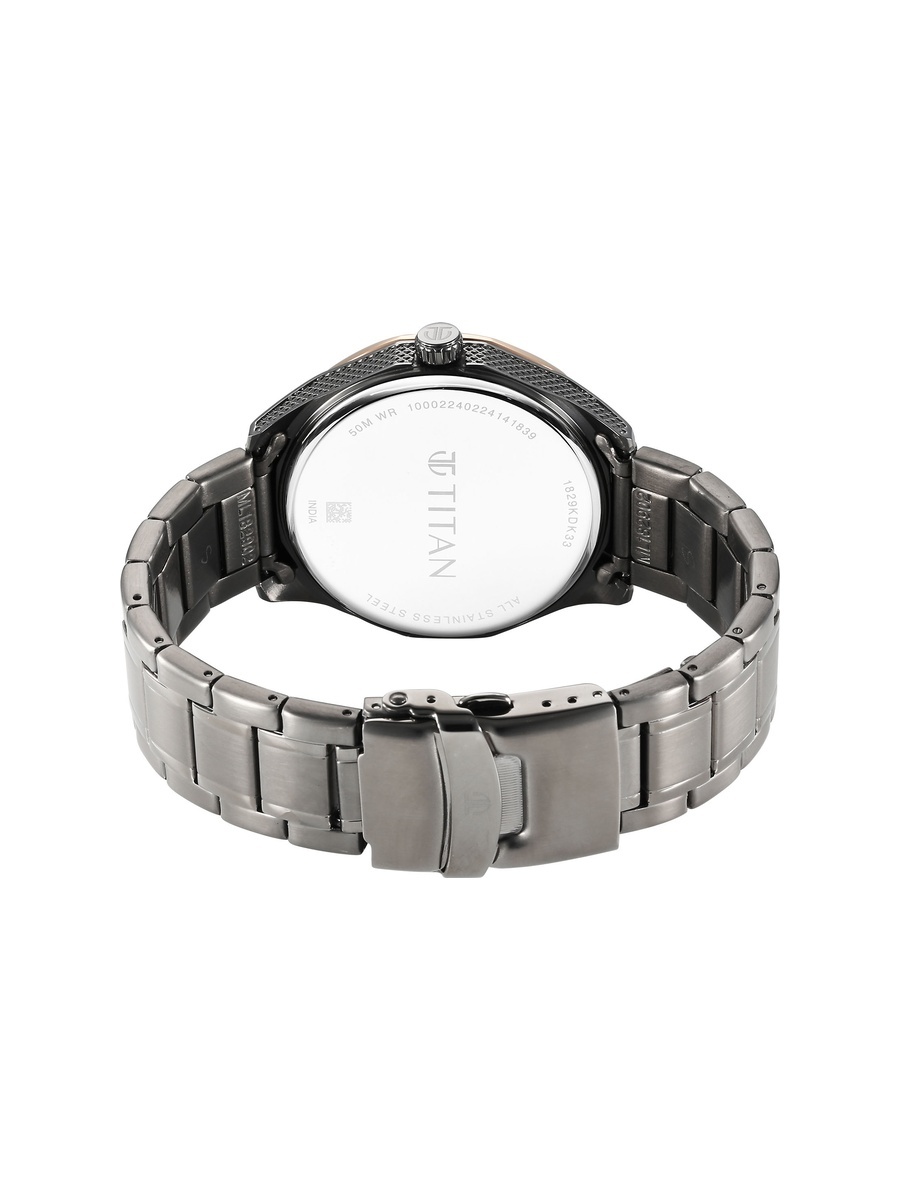 Men Regalia Opulent Analog Watch with Blue Dial and Stainless Steel Strap, Quartz Movement