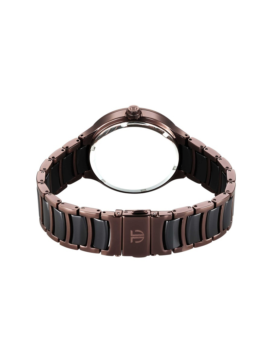 Ceramic Fusion Men Watch with Two-Tone Stainless Steel Ceramic Bracelet, 5 ATM Water Resistant