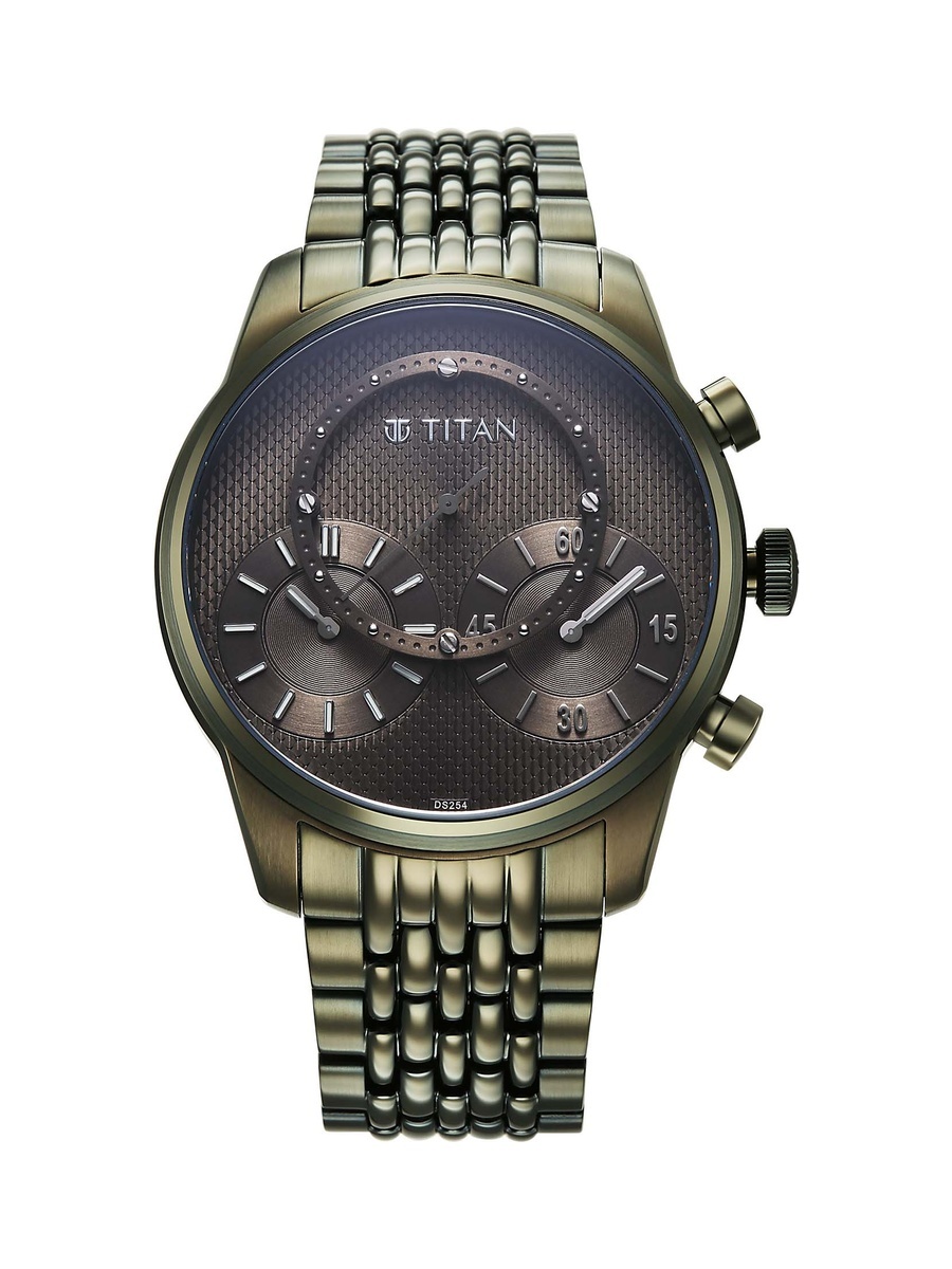 Men Micromotors Independent Hour, Minute and Second Sub-Dial Watch