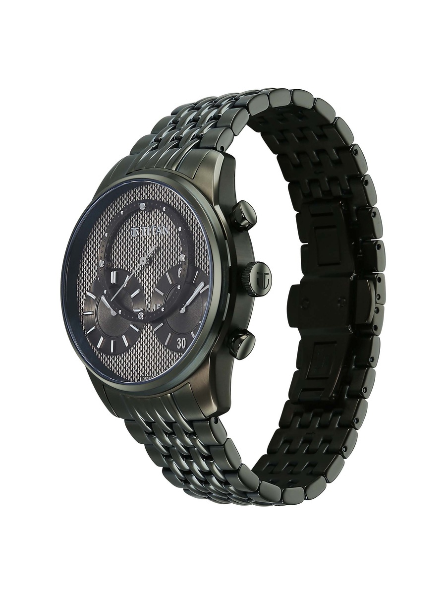 Men Micromotors Independent Hour, Minute and Second Sub-Dial Watch