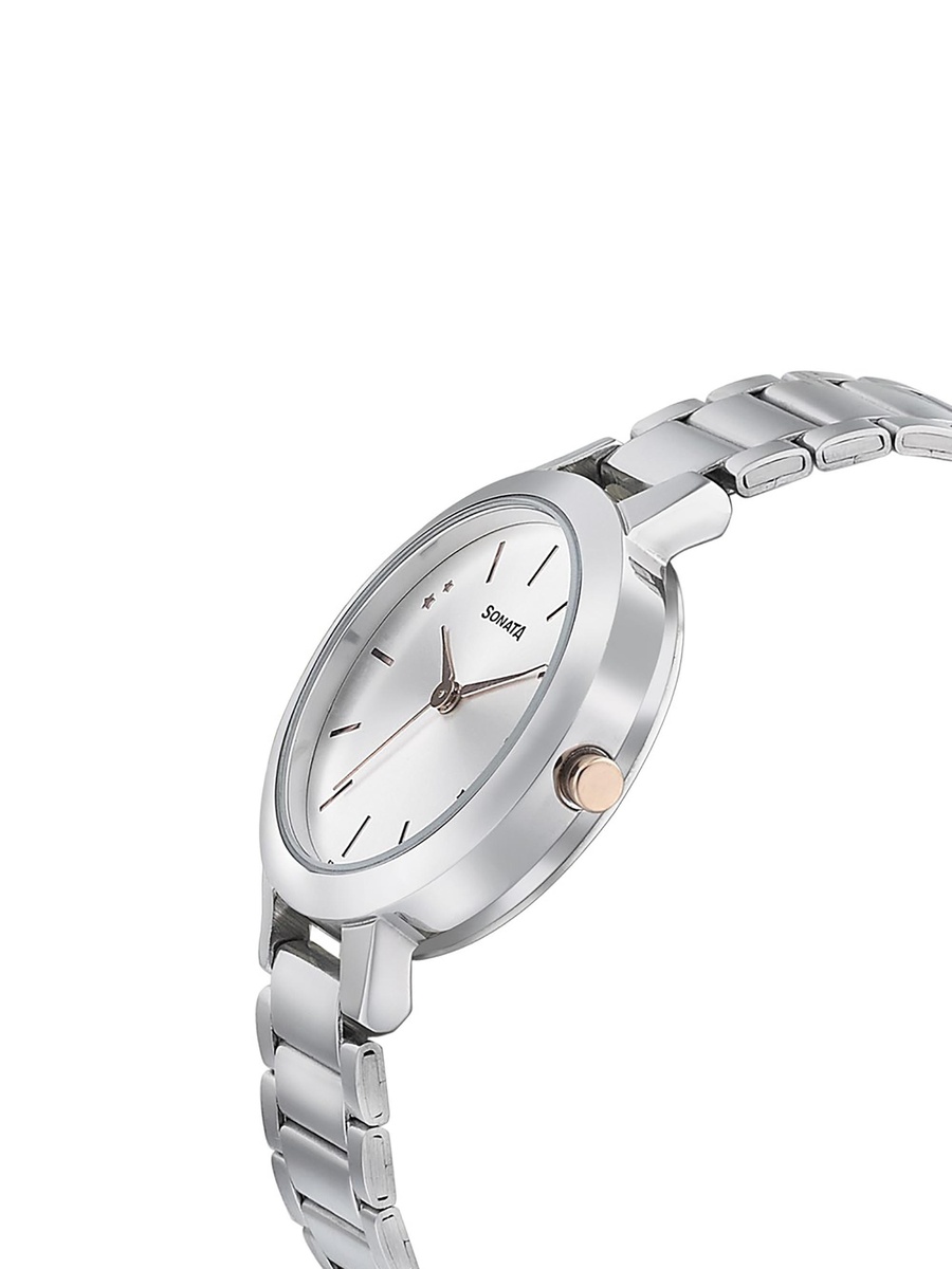 Women Silver Analog Watch