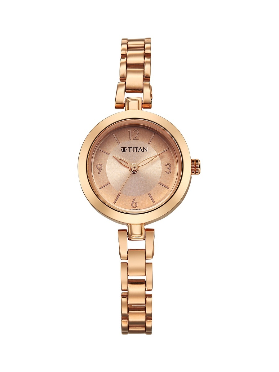 Women Karishma Radiance Watch with Rose Gold Dial and Stainless Steel Strap