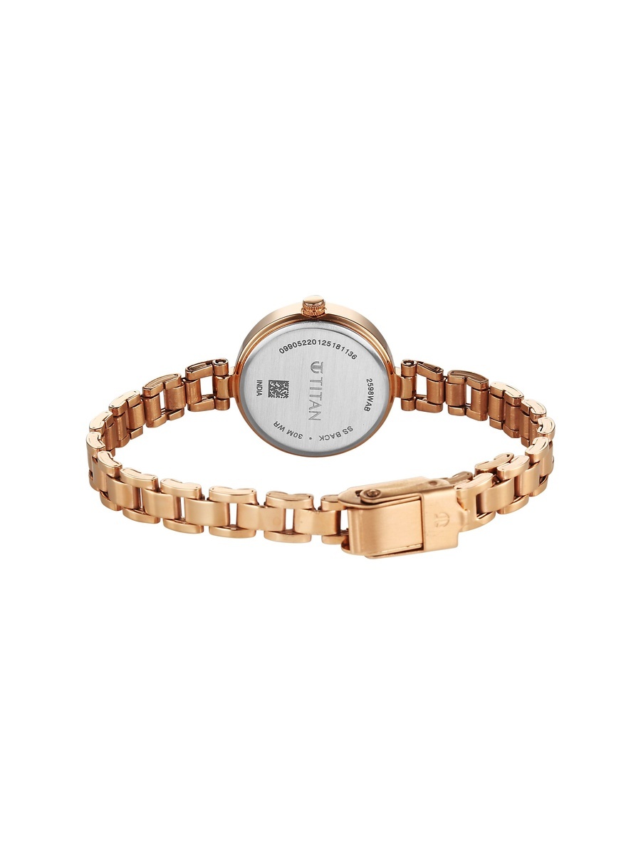 Women Karishma Radiance Watch with Rose Gold Dial and Stainless Steel Strap