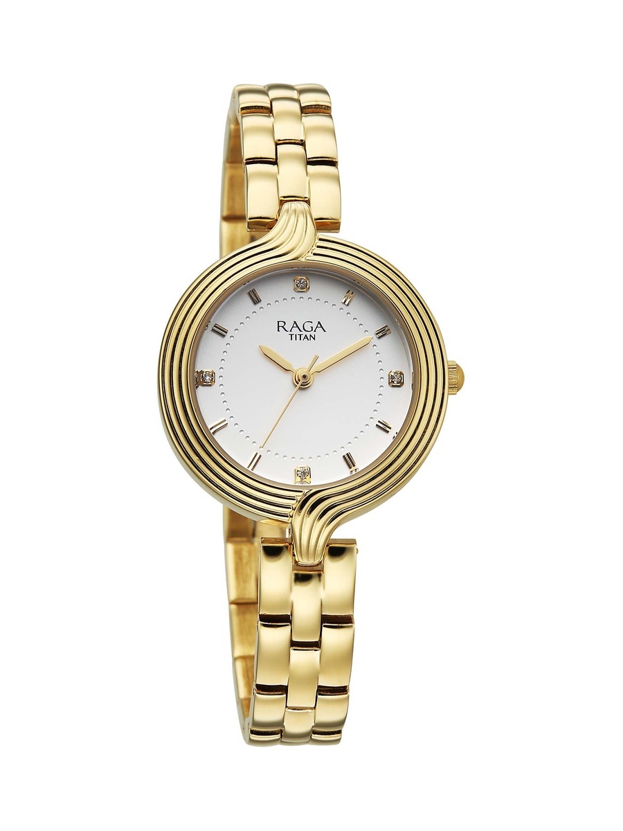 Women Raga Showstopper Quartz Women with White Dial and Metal Strap