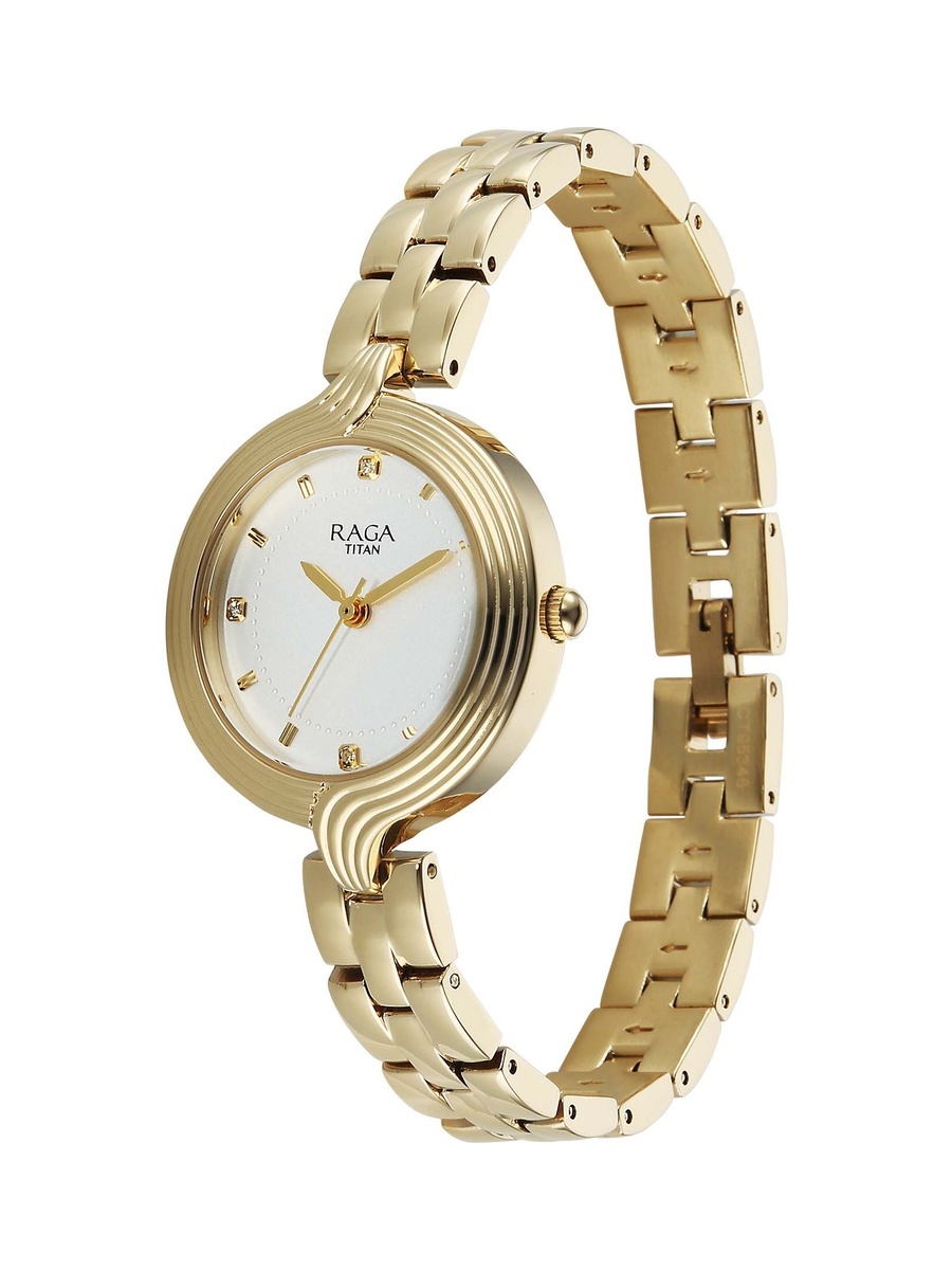 Women Raga Showstopper Quartz Women with White Dial and Metal Strap