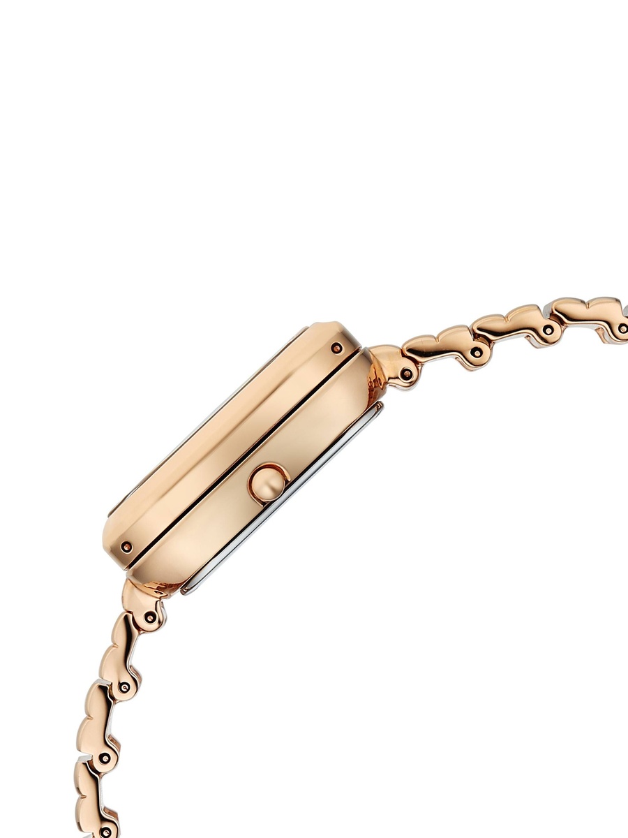 Women Raga Glimmers White MOP Shaped Dial Watch with Brass Strap