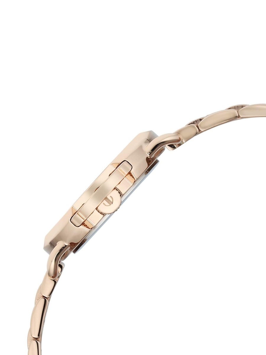 Women Workmode Watch with Rose Gold Dial and Stainless Steel Strap, Quartz Movement