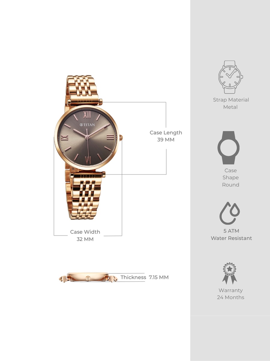 Women Workmode Watch with Grey Dial and Stainless Steel Strap, Quartz Movement