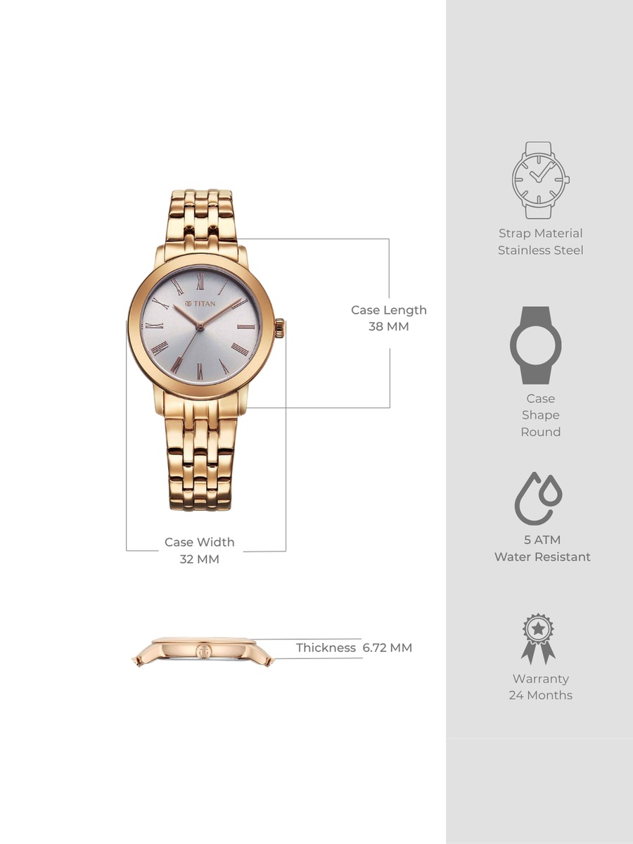 Women Workmode Watch with Silver Sunray Dial and Stainless Steel Strap, Quartz