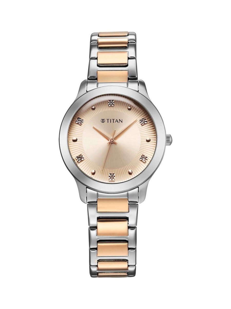 Women Horizon Watch with Rose Gold Dial with Two-Tone Metal Strap