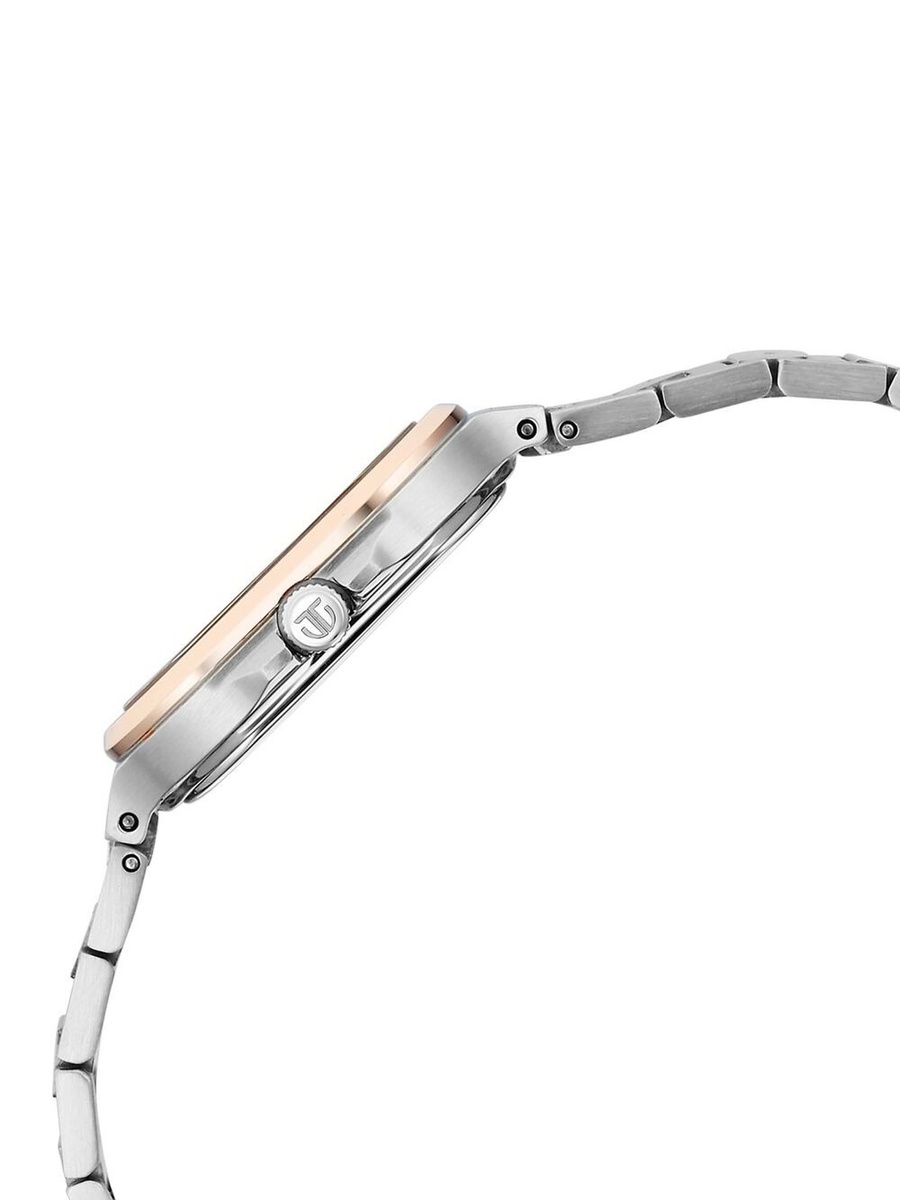 Women Titan Slim Square Quartz Watch with Date Silver Dial