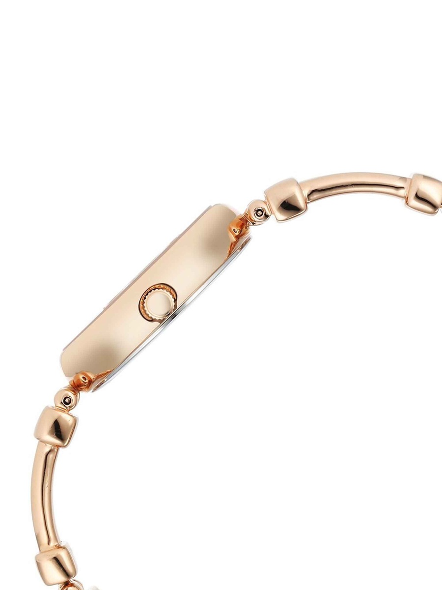 Women Raga Showstopper Watch with Rose Gold Dial and Metal Strap, Quartz Movement