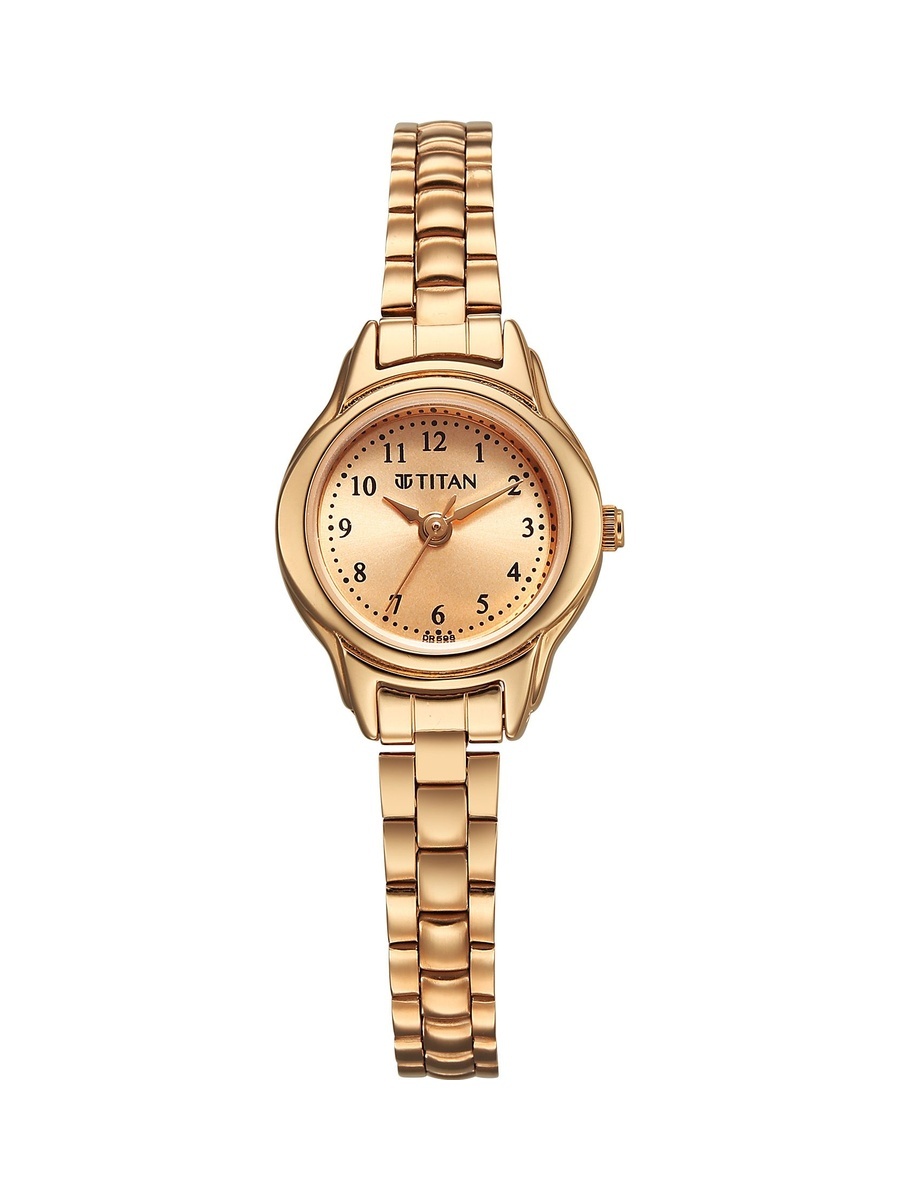 Women Karishma Watch with Gold Dial and Stainless Steel Strap