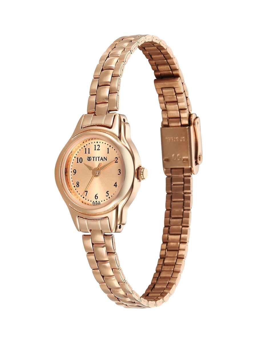 Women Karishma Watch with Gold Dial and Stainless Steel Strap