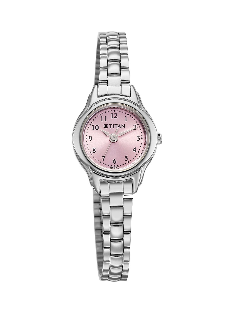 Women Karishma Watch with Champagne Dial and Stainless Steel Strap, Quartz