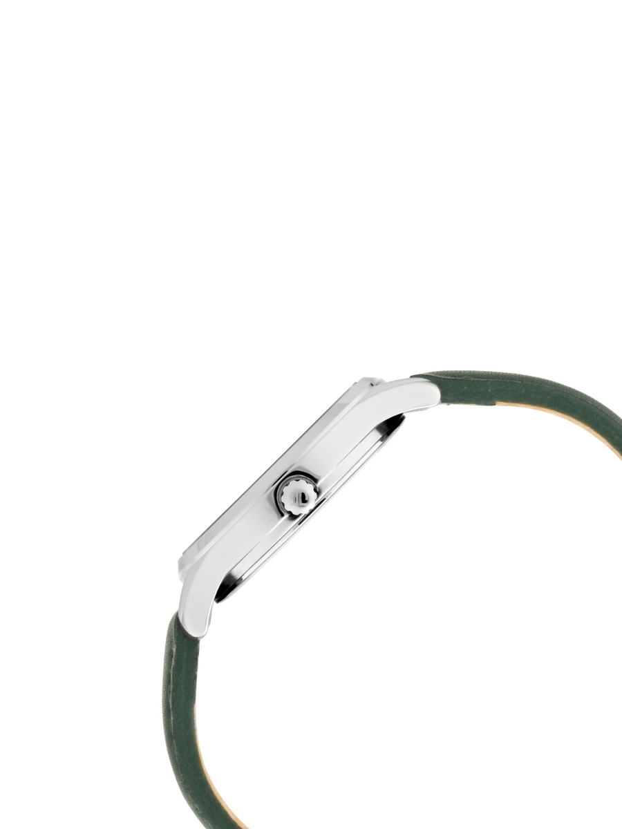 Women Workwear Watch with White Dial and Leather Strap, Quartz