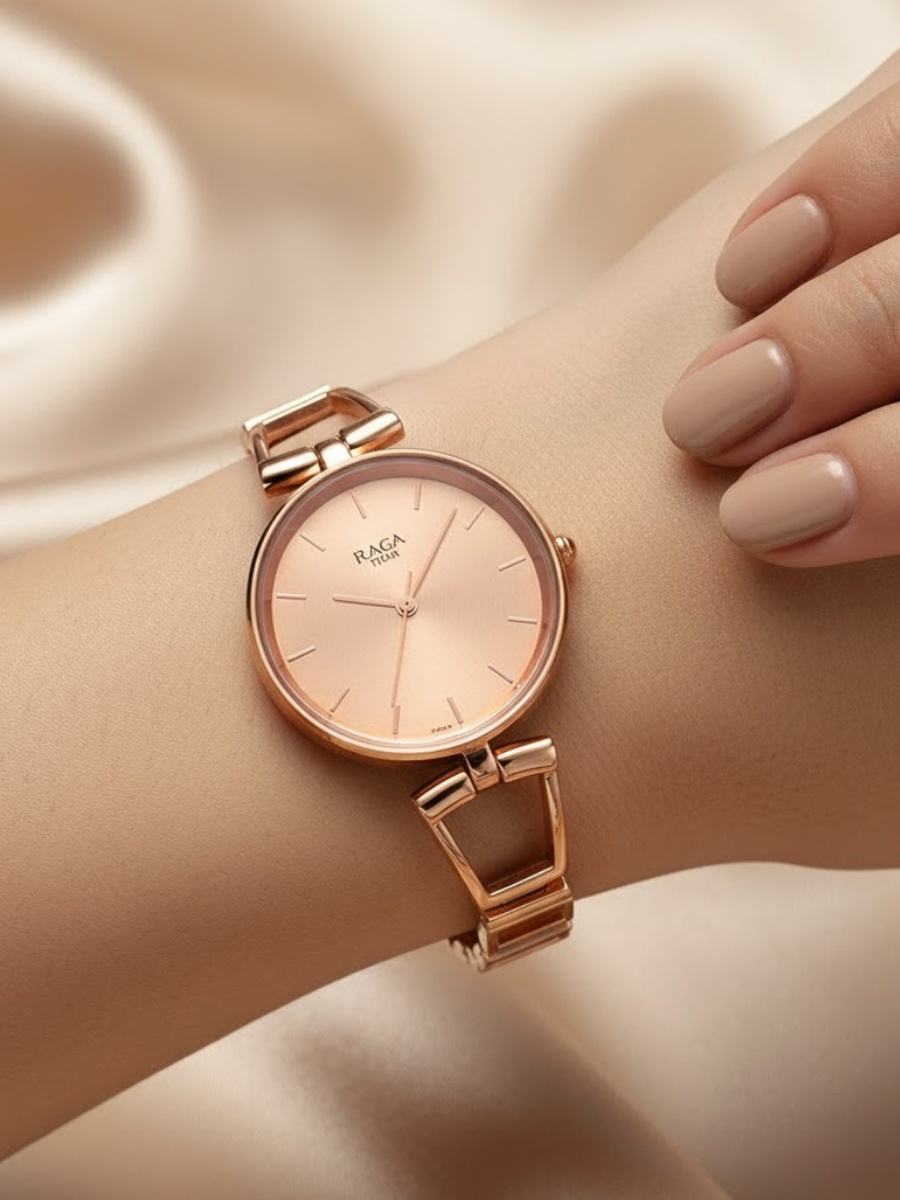 Women Raga Ascend Watch with Rose Gold Dial