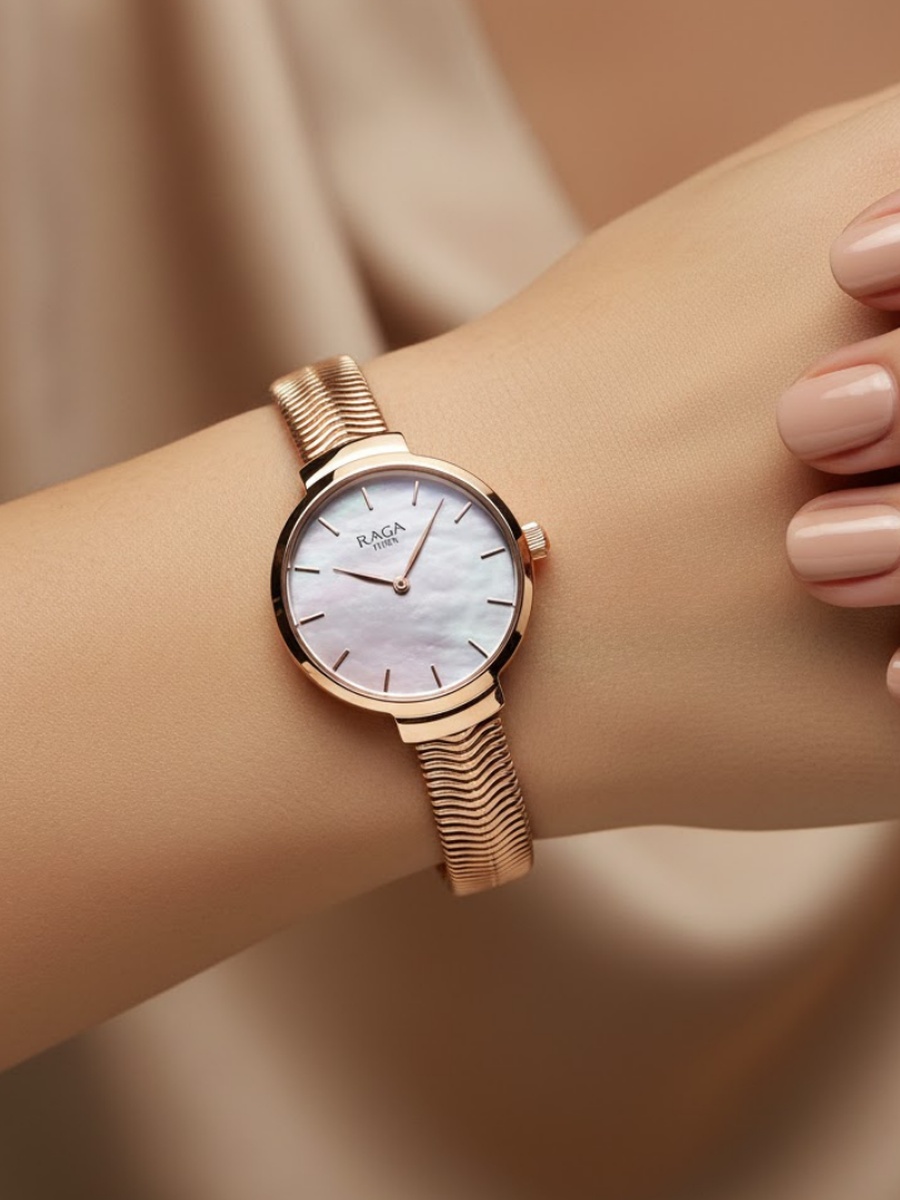 Women Raga Viva Glam Watch with Pink Mother of Pearl Dial
