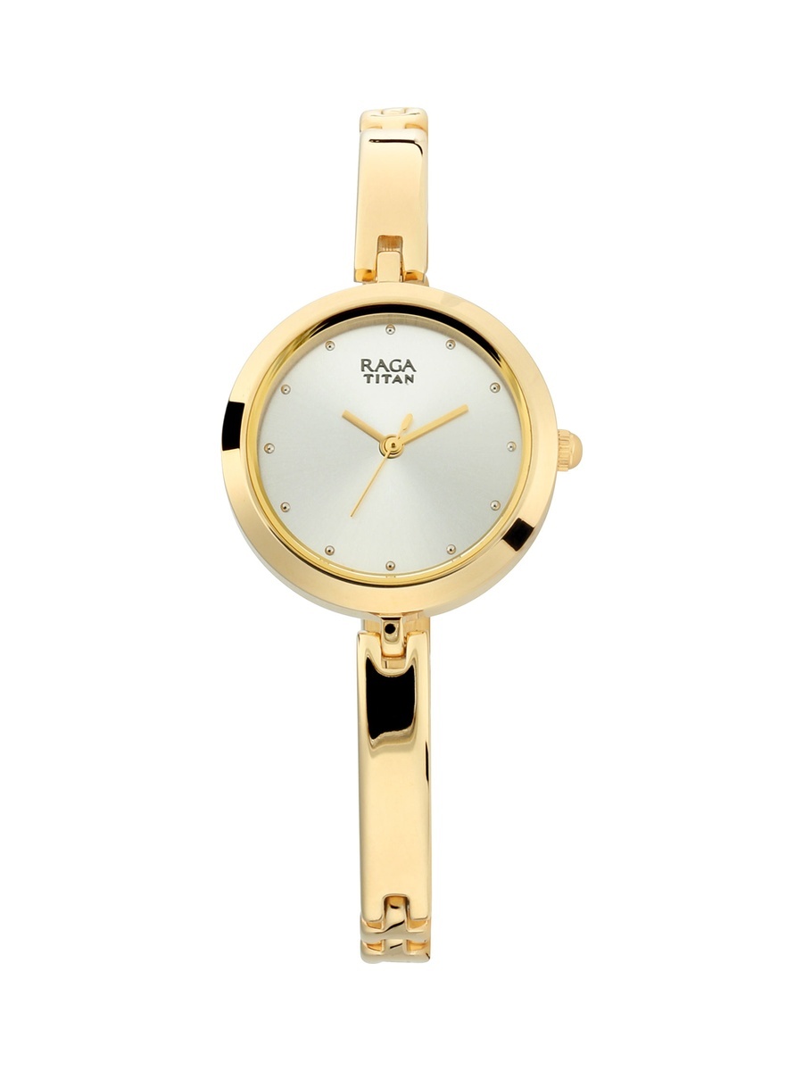 Women Raga Viva Watch with Silver Dial and Metal Strap, Quartz Movement