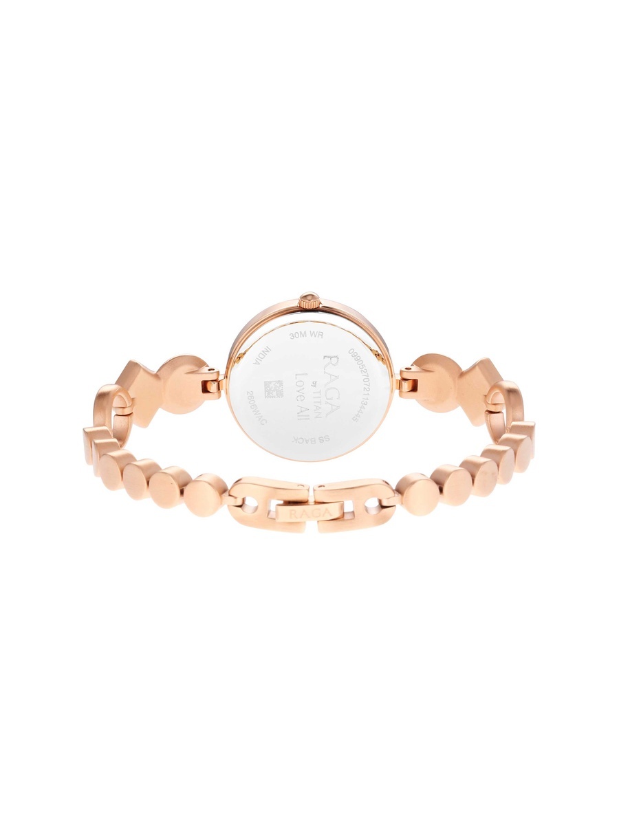 Raga Viva Women Watch 2606WM10 - Champagne Dial, Gold-Tone Stainless Steel Strap