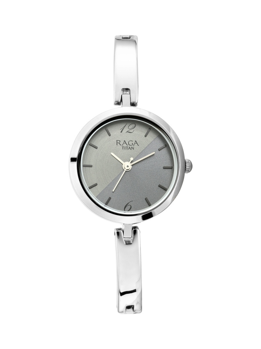 Women Raga Viva Watch with Silver Dial and Metal Strap, Quartz
