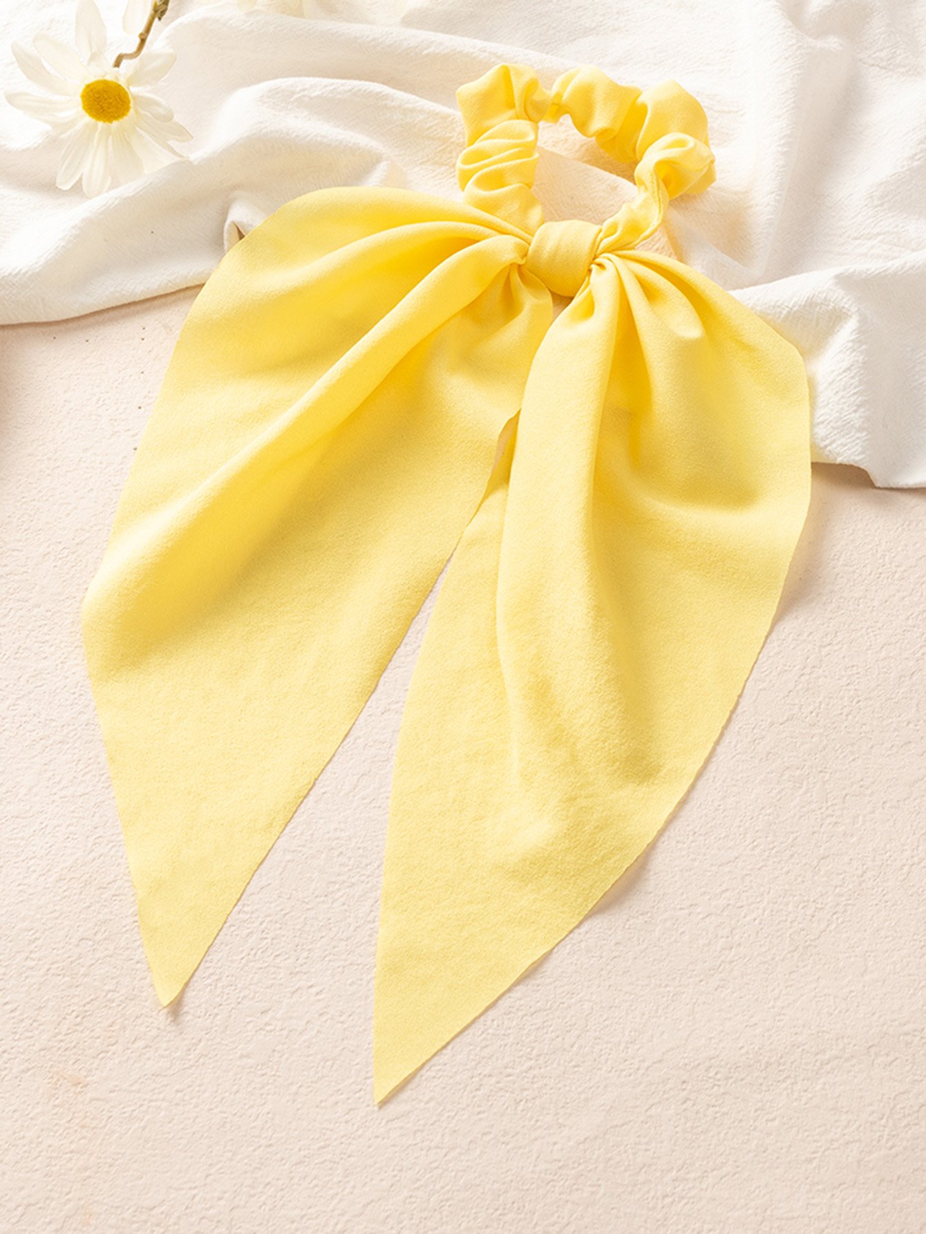 Solid Bow Hair Tie