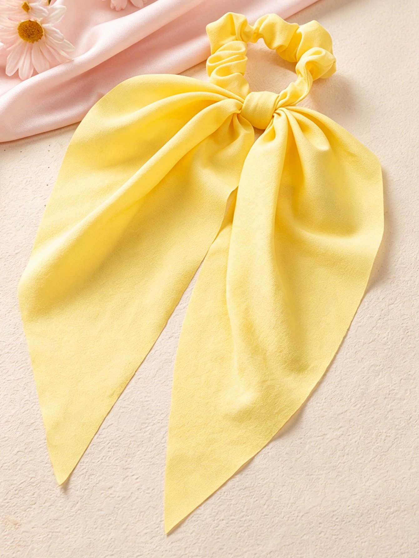 Solid Bow Hair Tie