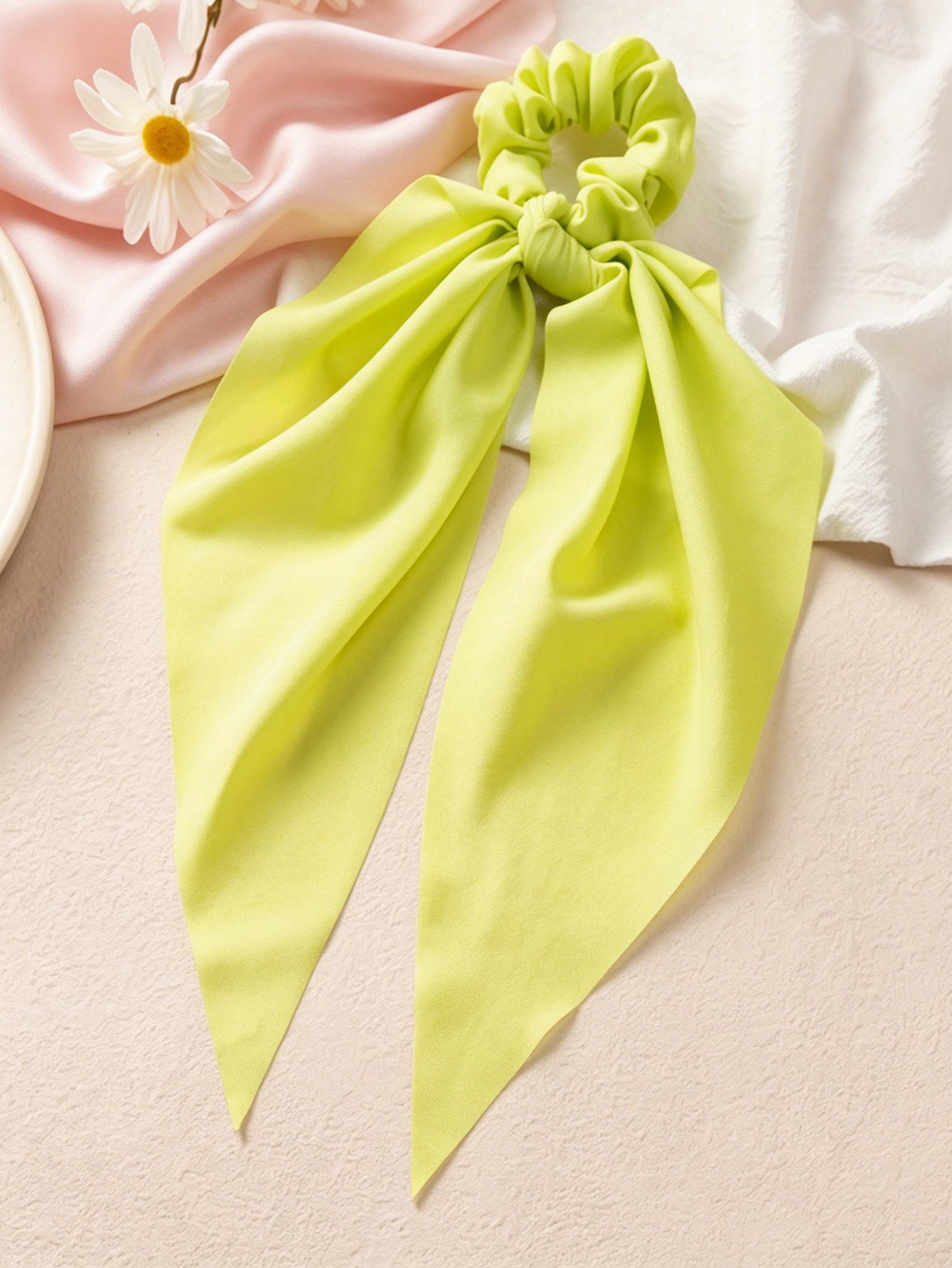 Solid Bow Hair Tie