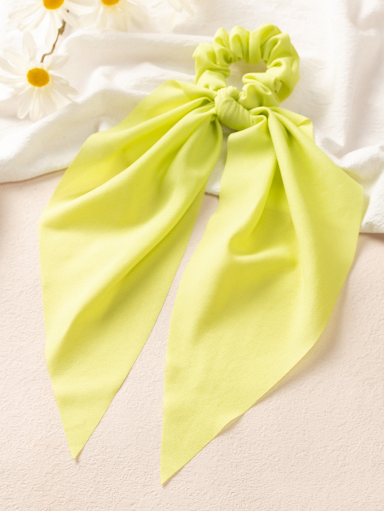 Solid Bow Hair Tie