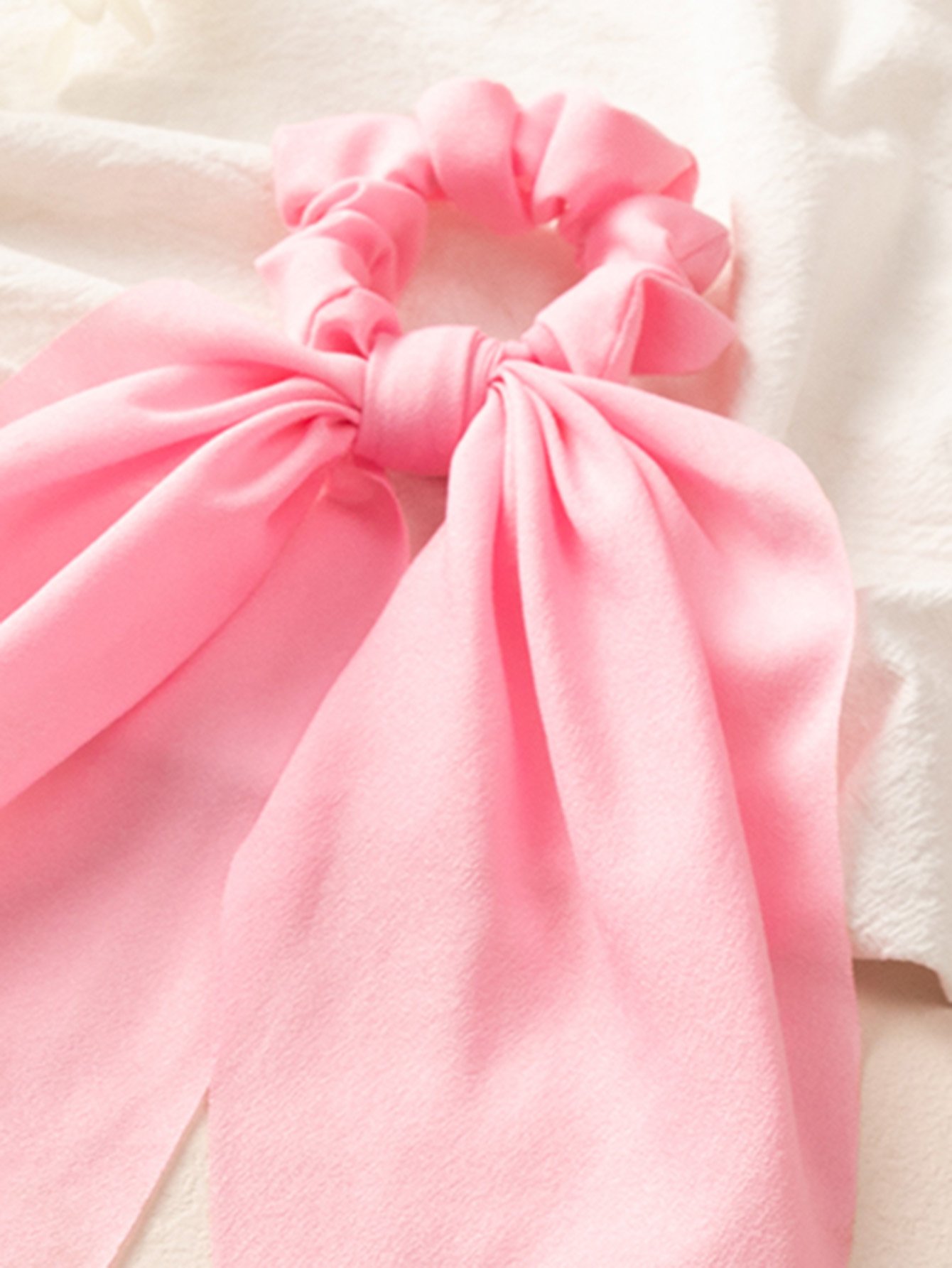 Solid Bow Hair Tie