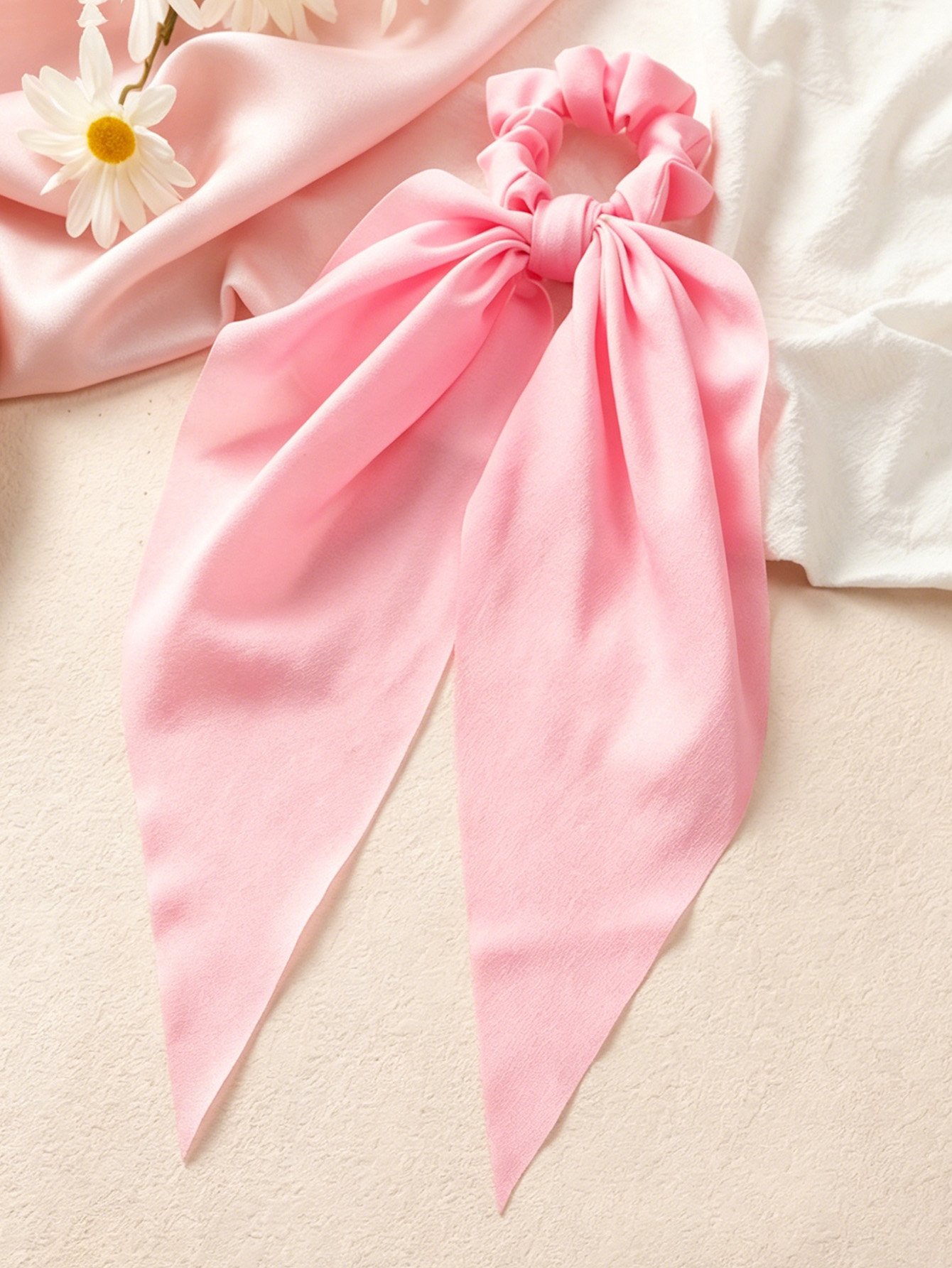 Solid Bow Hair Tie