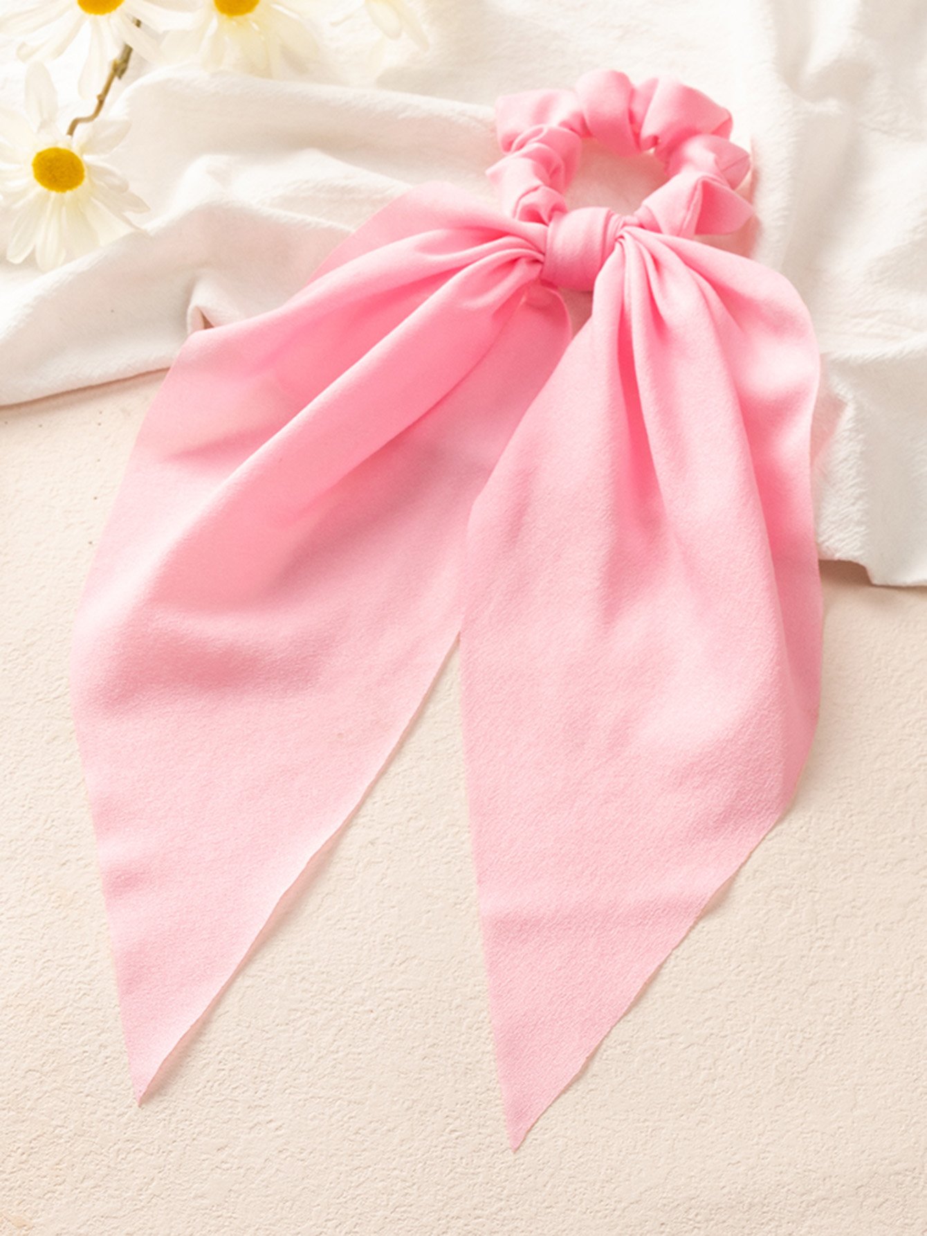 Solid Bow Hair Tie
