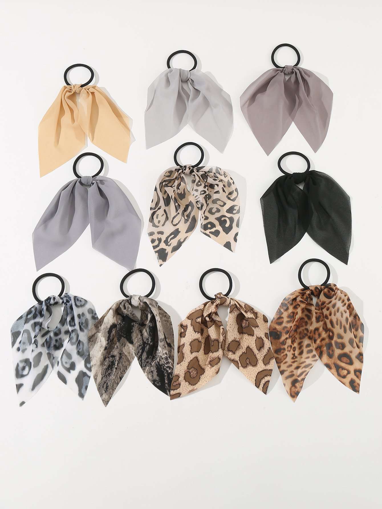 Set of 10 - Assorted Hair Ties
