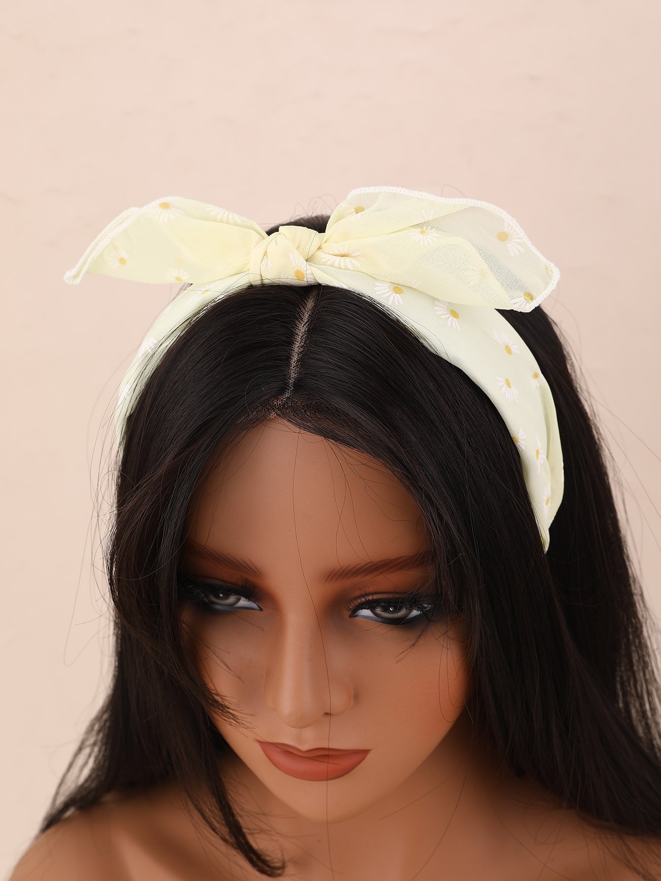 Set of 3 - Flower Print Bow Headband