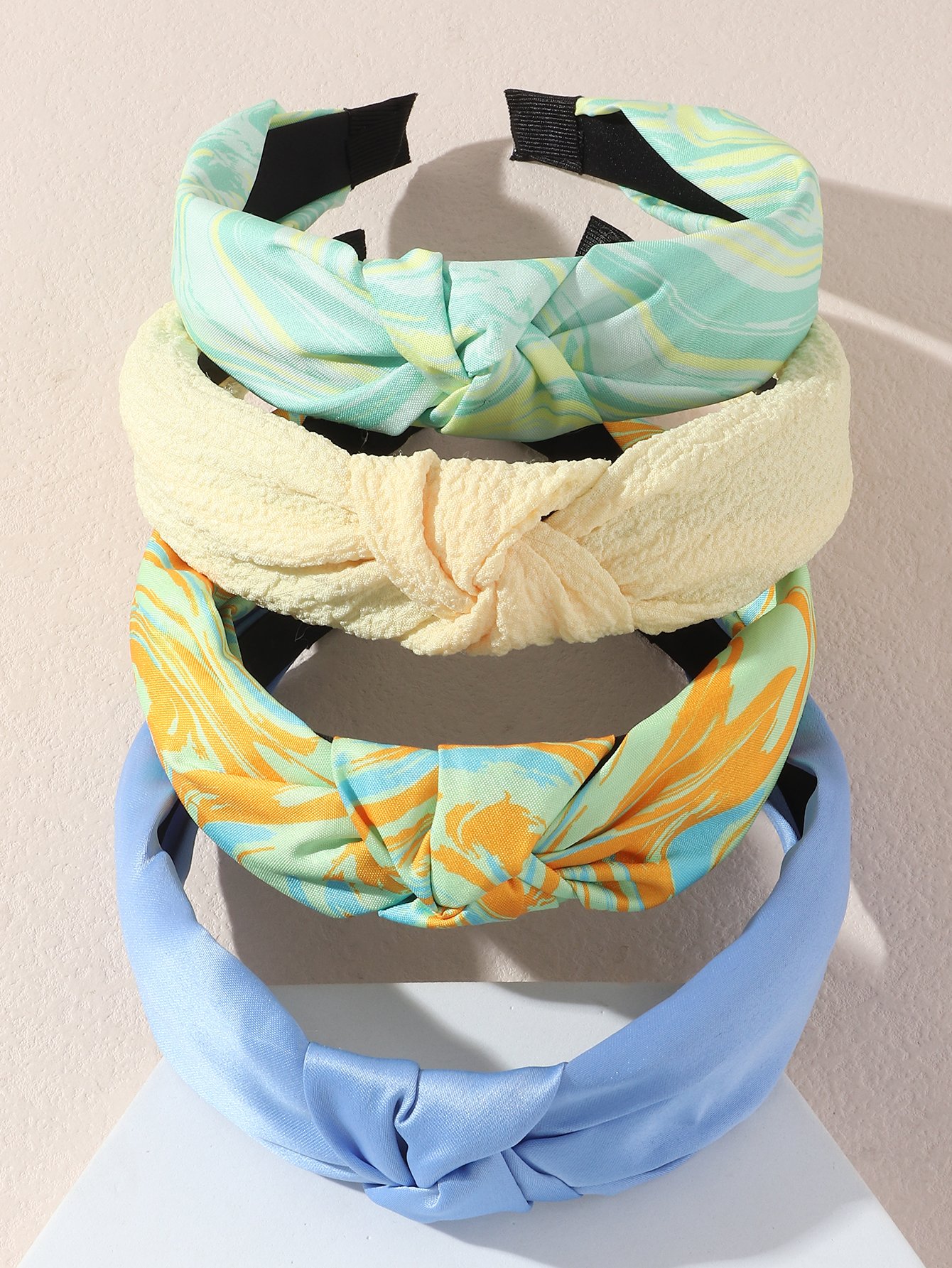 Set of 4 - Printed Knot Headband