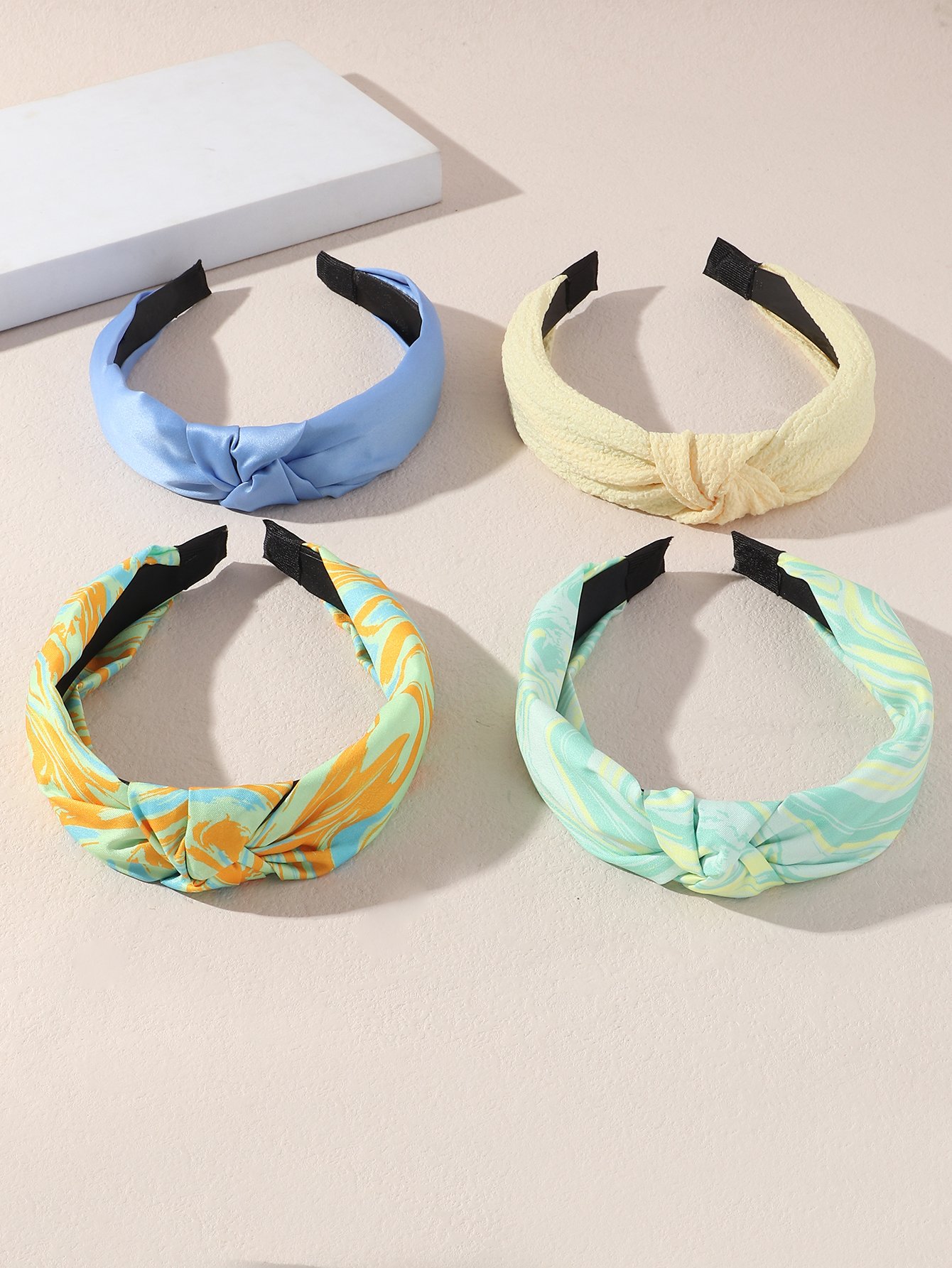 Set of 4 - Printed Knot Headband