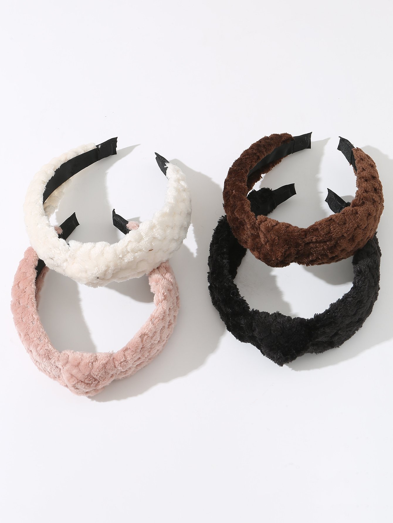Set of 4 - Furry Knot Headband
