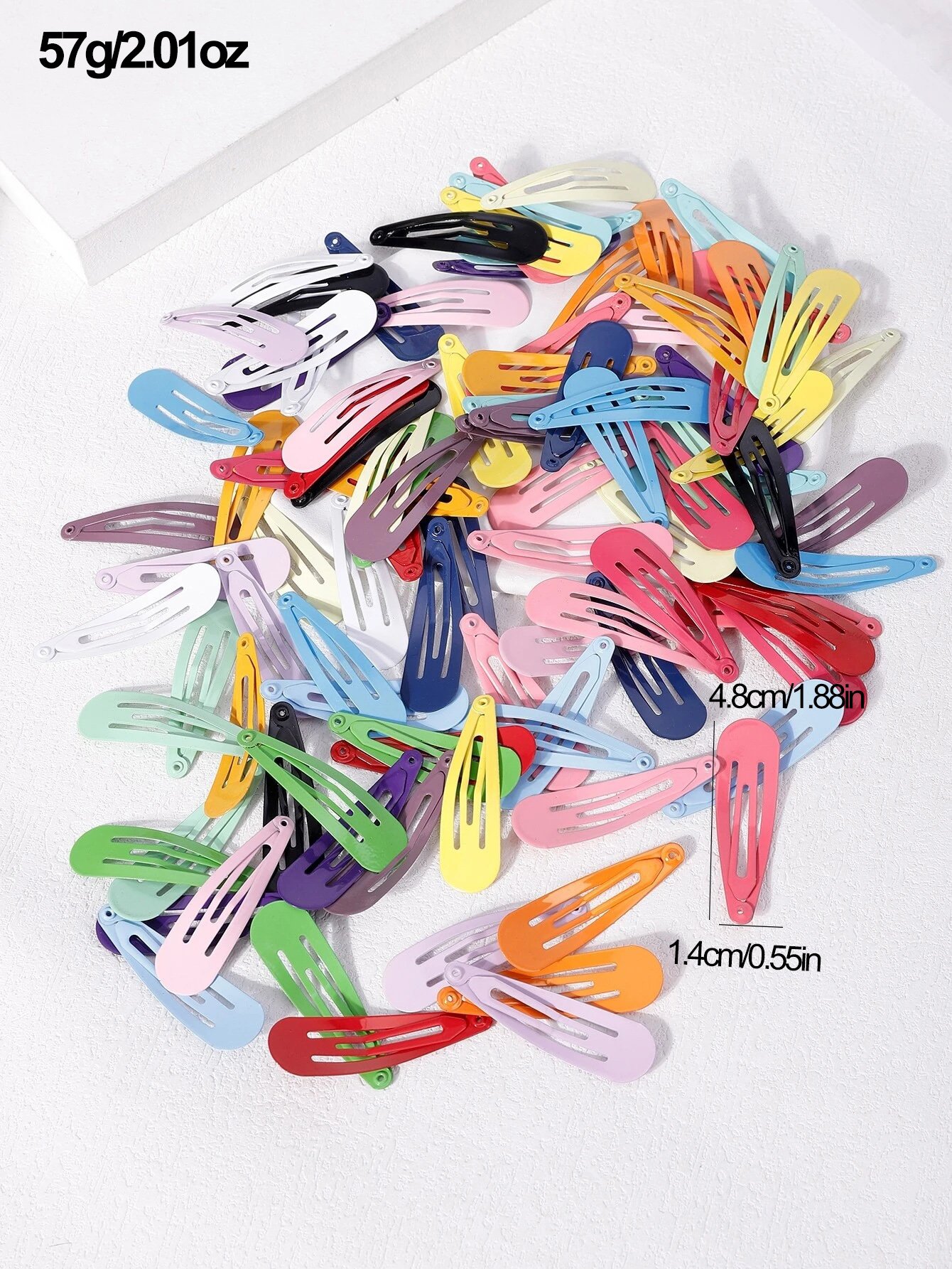 Set of 48 - Plain Fashion Hair Clips