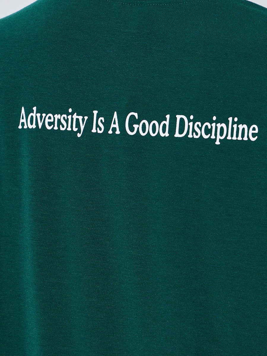 Green Slogan Print Oversized T-Shirt