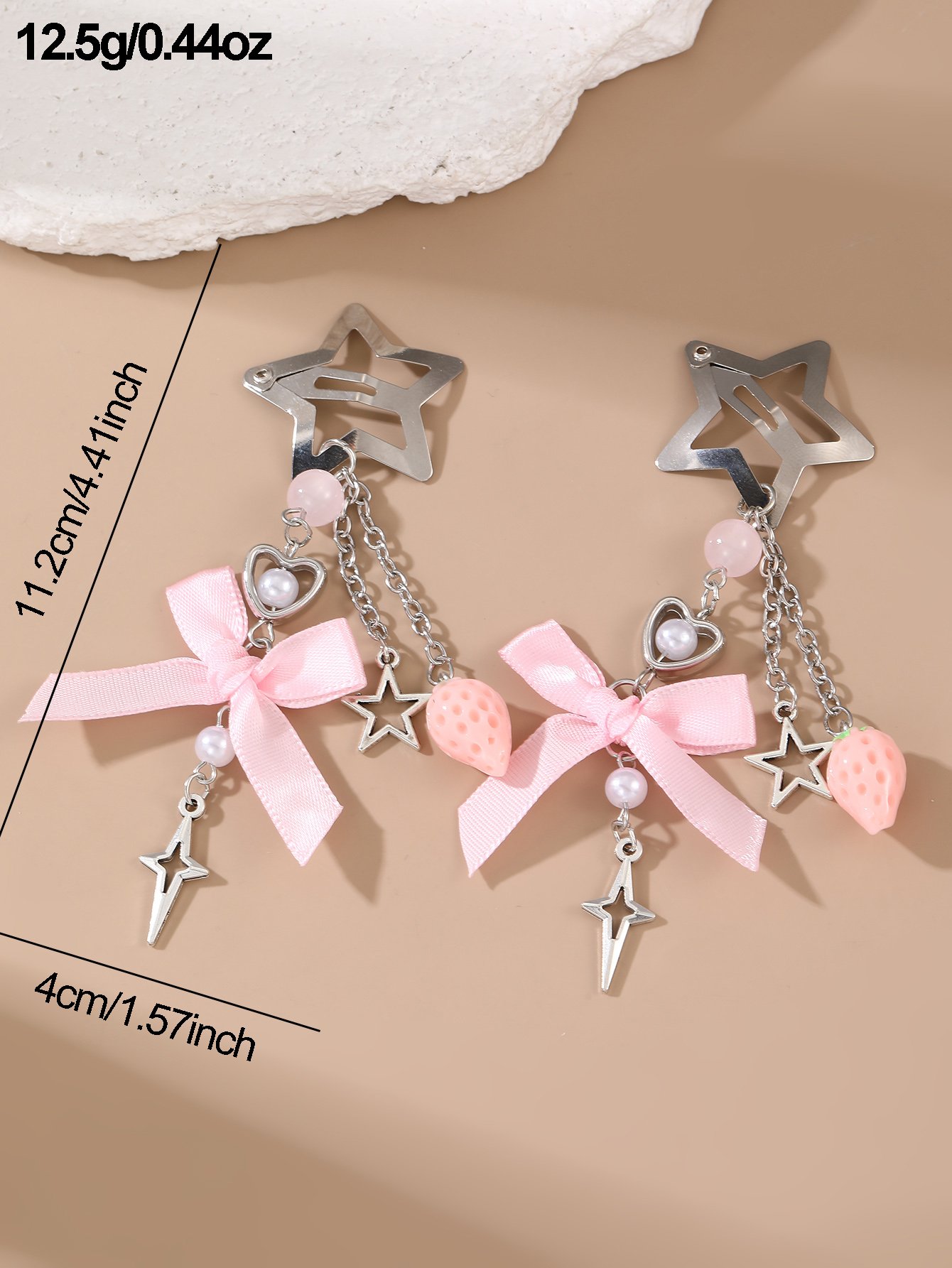 Set of 2 - Star Hair Clips