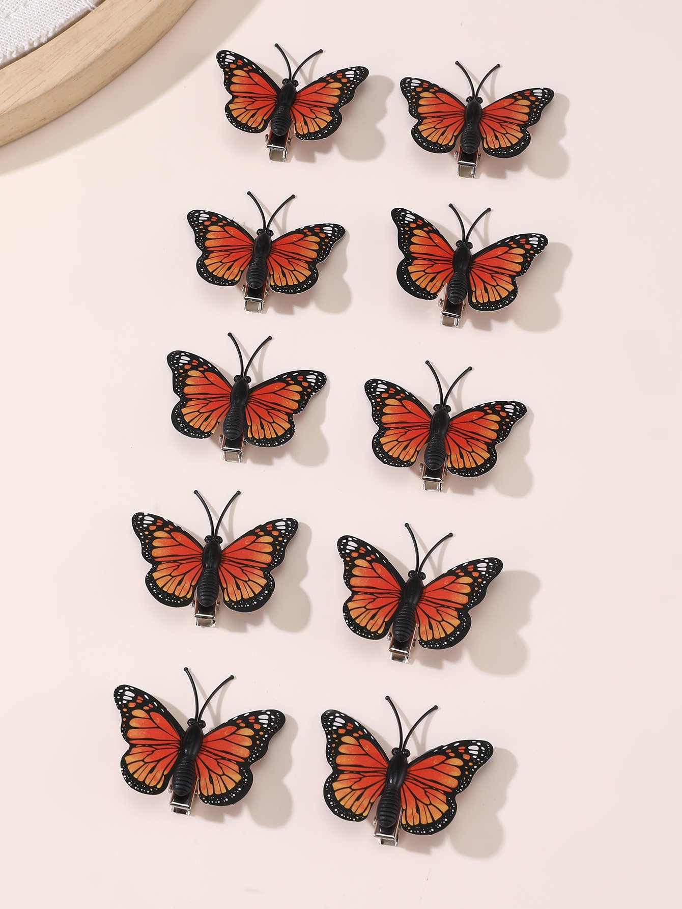 Set of 10 - Butterfly Hair Clip