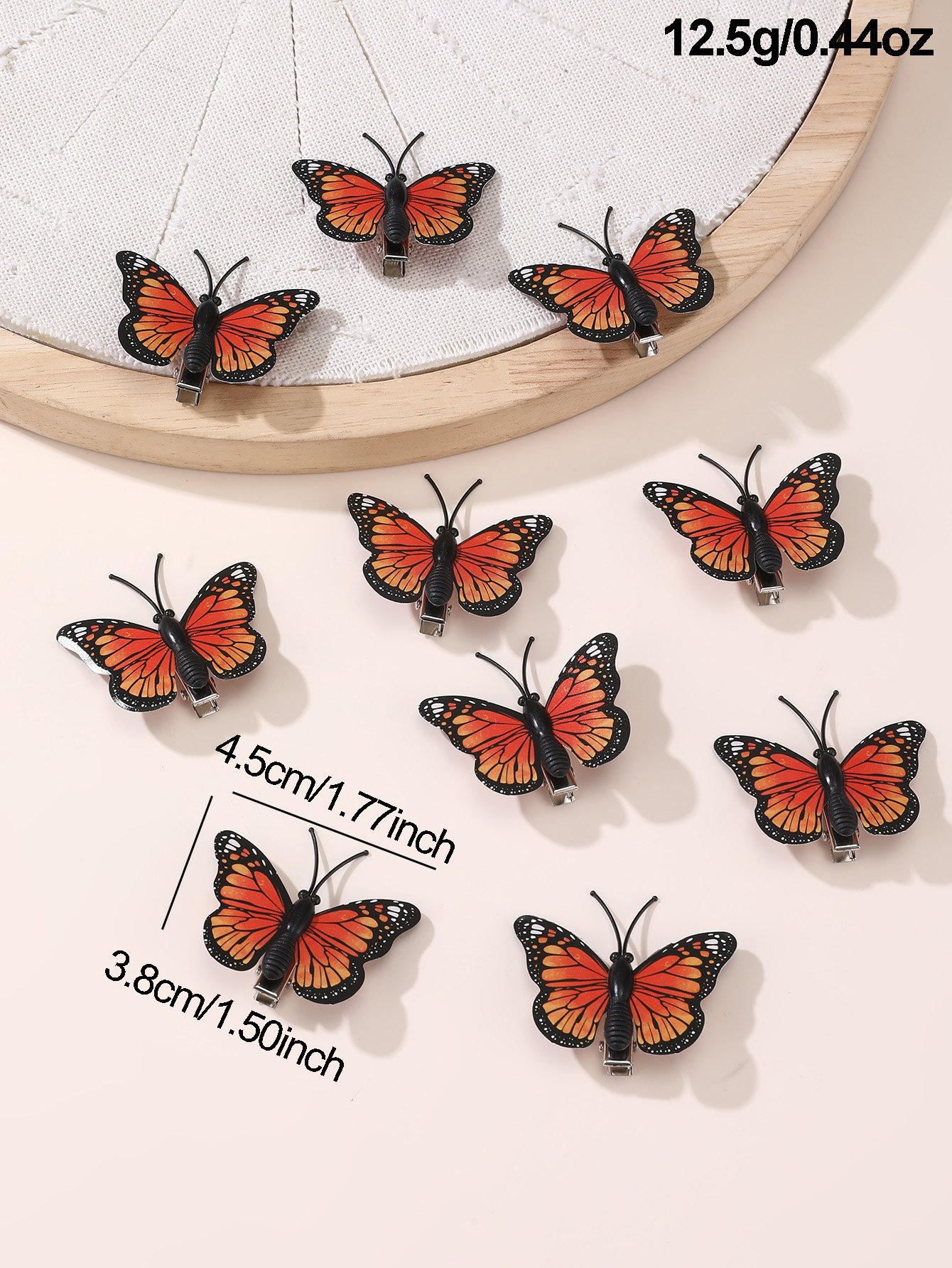 Set of 10 - Butterfly Hair Clip
