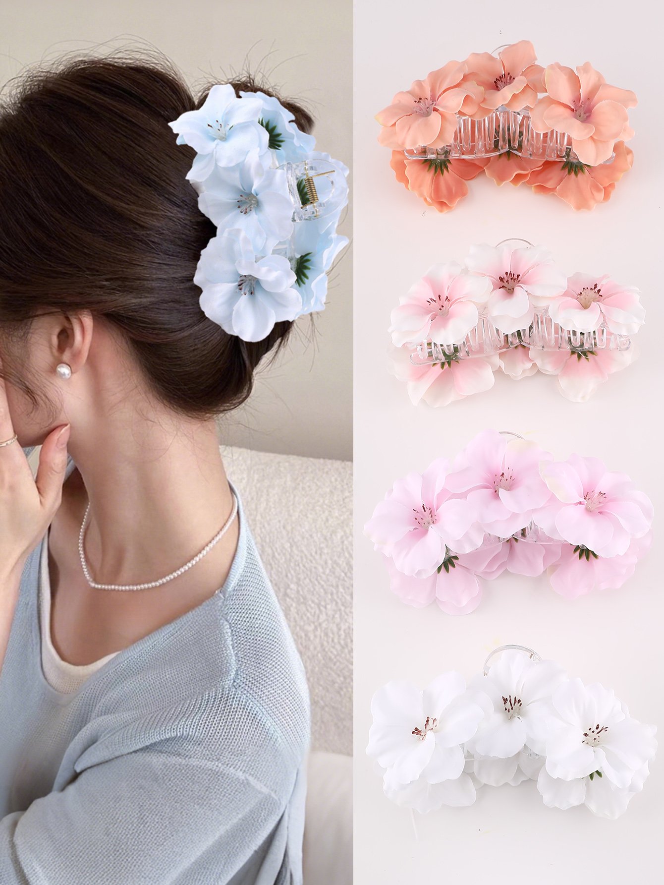 Flower Claw Clip