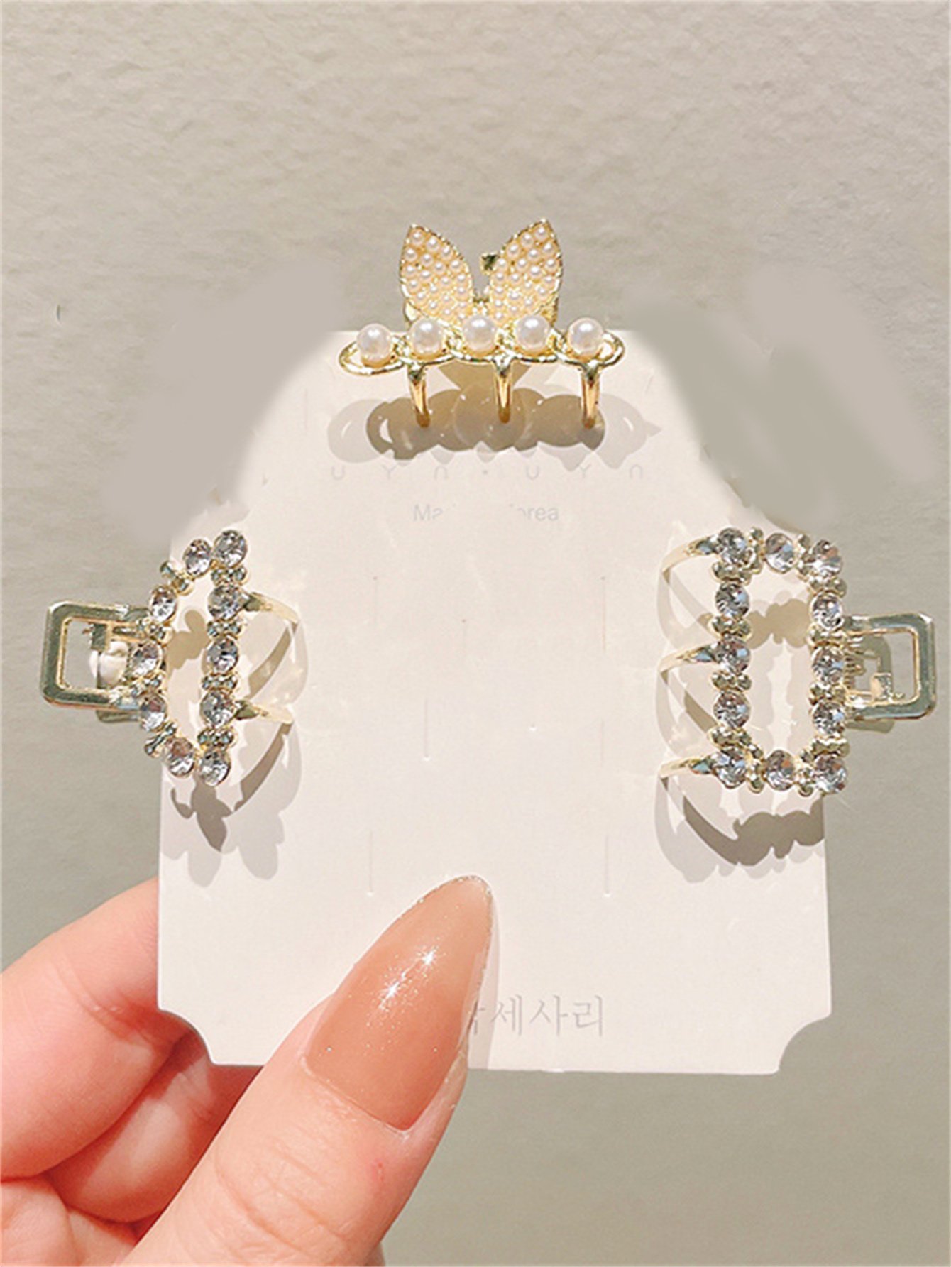 Set of 5 - Embellished Claw Clip