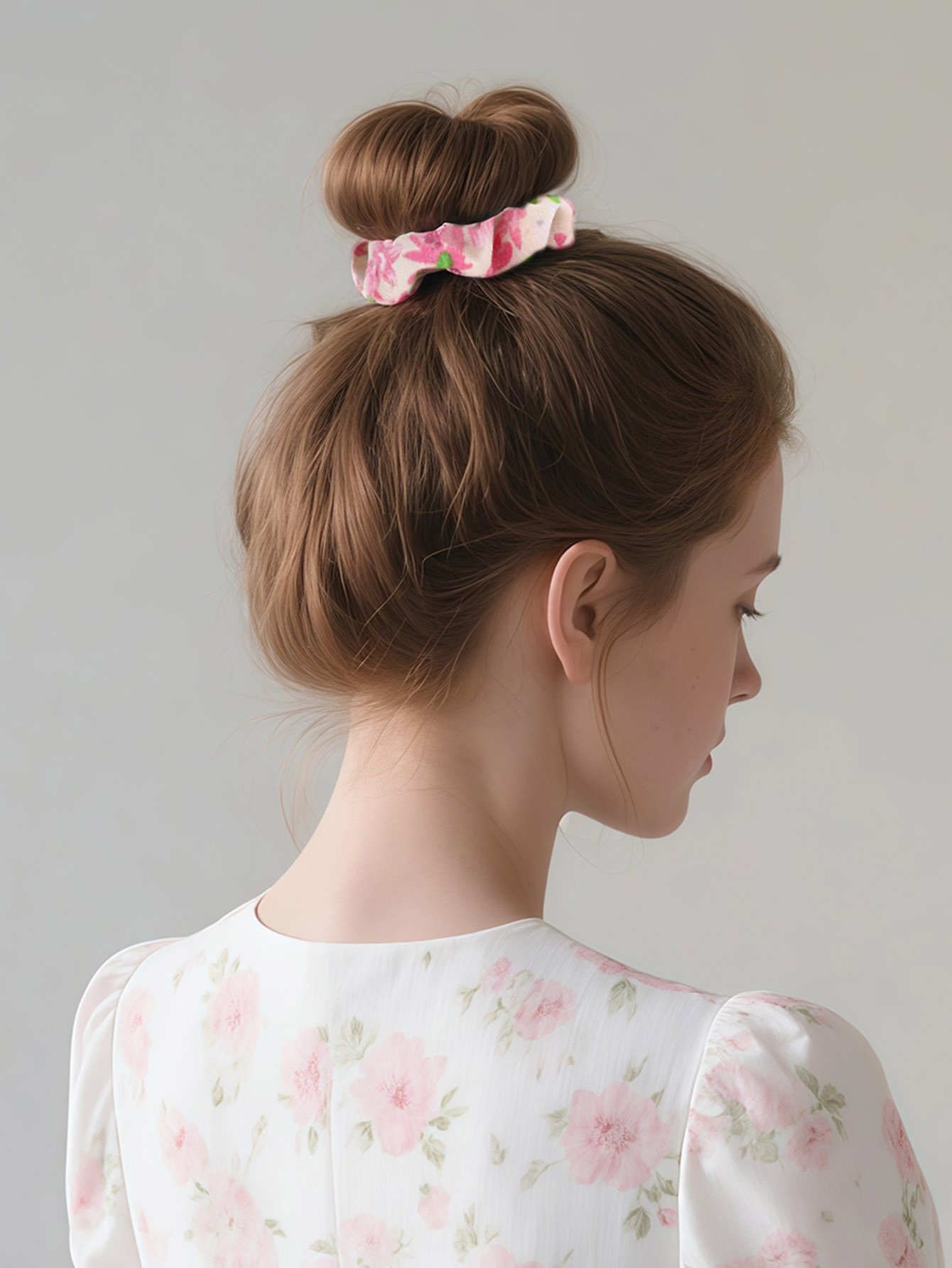 Set of 2 - Floral Scrunchies
